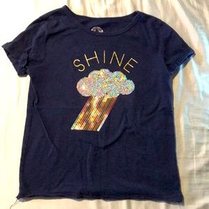 So Girls Sequin T-shirt 7/8